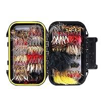 Algopix Similar Product 13 - Croch 120pcs DryWet Flies Box Set 