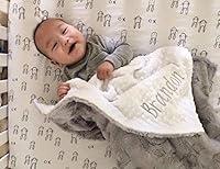 Algopix Similar Product 14 - Gray Hide baby Blanket Customized baby