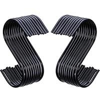 Algopix Similar Product 12 - Outus 20 Pack Black SHooks S Hanging