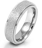 Algopix Similar Product 5 - DURSI Moon Star Spinner Fidget Ring for
