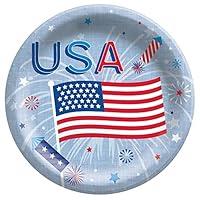 Algopix Similar Product 8 - Patriotic Celebration Round Paper