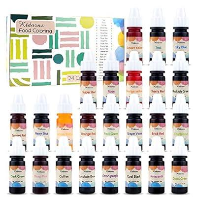 6 Color Cake Food Coloring Liqua-Gel Decorating Baking Neon Colors Set -  U.S. Cake Supply .75 fl. Oz. (20ml) Bottles Neon Colors - Made in the  U.S.A. 6-Color Neon Kit 