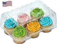 Algopix Similar Product 20 - Decony Cupcake Boxes 6 Count  MADE IN