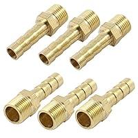 Algopix Similar Product 20 - uxcell 6pcs Brass 6mm Hose Barb to 18