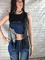 Algopix Similar Product 20 - S Threads Open Front Crop Patchwork