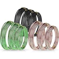 Algopix Similar Product 12 - Zhanmai 9 Rolls Bonsai Wires Anodized