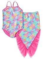 Algopix Similar Product 10 - Girls BB Pink Mermaid OnePiece
