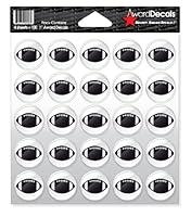 Algopix Similar Product 4 - Award Decals Football Black on Clear