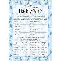 Algopix Similar Product 13 - Who Knows Daddy Best Baby Shower Game 
