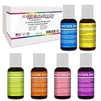 Algopix Similar Product 4 - 6 Color Cake Food Coloring LiquaGel