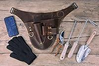 Algopix Similar Product 3 - Personalized leather garden tool belt 