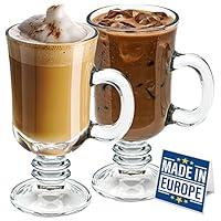 Algopix Similar Product 11 - Volarium Irish Coffee Glass Mugs Latte
