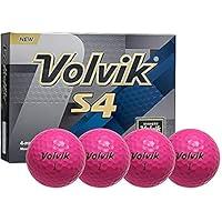 Algopix Similar Product 19 - Volvik Vivid S4 Golf Balls Pink One
