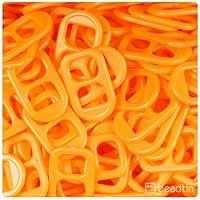 Algopix Similar Product 13 - BEADTIN Orange Opaque 25mm Plastic Soda