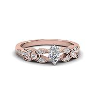 Algopix Similar Product 11 - 55Carat Flower Pave Diamond Ring rose