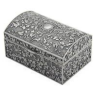 Algopix Similar Product 20 - Vintage Metal Jewelry Box Small Trinket