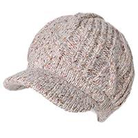 Algopix Similar Product 10 - Fancet Womens Knit Visor Beanie Newsboy