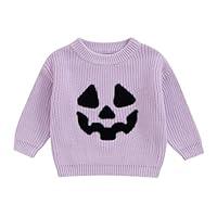 Algopix Similar Product 19 - Baby Halloween Sweater Pumpkin Pattern