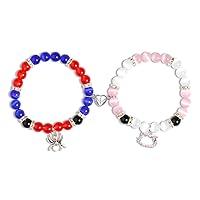 Algopix Similar Product 14 - WCRAZYE Matching Bracelets for Couples