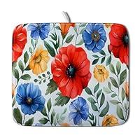 Algopix Similar Product 3 - Colorful Poppy Dish Drying Mats