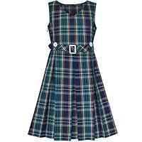 Algopix Similar Product 1 - Sunny Fashion Girls Dress Khaki Button
