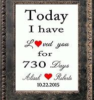 Algopix Similar Product 11 - 2 Anniversary gift Canvas Print  I