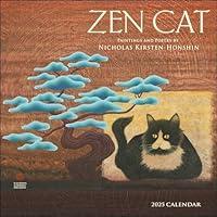 Algopix Similar Product 17 - Zen Cat 2025 Wall Calendar Paintings