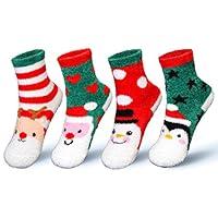 Algopix Similar Product 17 - Basico Kids Winter Fuzzy Socks Cozy