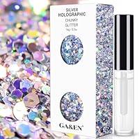 Algopix Similar Product 4 - Silver Holographic Chunky Glitter