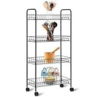 Algopix Similar Product 14 - Giantex 4 Tier Kitchen Metal Utility