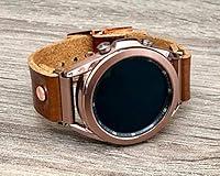 Algopix Similar Product 15 - Brown Grain Leather Band for Samsung
