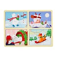 Algopix Similar Product 2 - Mud Pie Kids 4 in 1 Holiday Puzzle