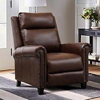 Algopix Similar Product 15 - CANMOV Leather Pushback Recliner Chair