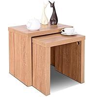 Algopix Similar Product 11 - Giantex Accent Nesting End Table Set
