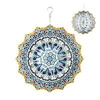 Algopix Similar Product 14 - Exhart Wind Spinner Sunflower Mandala