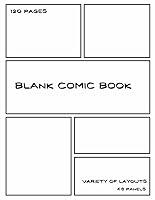 Algopix Similar Product 1 - 120 Page Blank Comic Book Draw Your