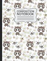 Algopix Similar Product 11 - Raccoon Composition Notebook Raccoon