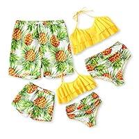 Algopix Similar Product 17 - IFFEI Family Matching Swimwear Two