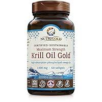 Algopix Similar Product 8 - Maximum Strength Krill Oil Gold  1000