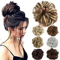 Algopix Similar Product 17 - Hair Bun Extensions Wavy Curly Messy