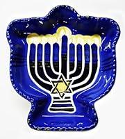 Algopix Similar Product 18 - Hanukkah Ceramic Menorah Candy Dish