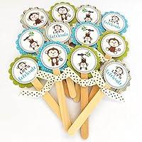 Algopix Similar Product 9 - Monkey Cupcake Toppers  Lets