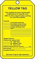 Algopix Similar Product 6 - Accuform TRS208PTP Scaffold Status Tag