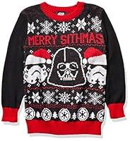 Algopix Similar Product 4 - STAR WARS Boys Ugly Christmas Sweater