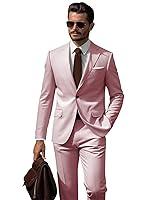 Algopix Similar Product 15 - SPTALLFITJSV Dusty Rose Mens 2 Piece