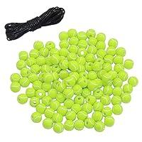 Algopix Similar Product 1 - 120 Pieces Tennis Ball Beads Acrylic