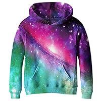 Algopix Similar Product 4 - SAYM Big Girls Galaxy Fleece Pockets