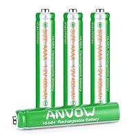 Algopix Similar Product 3 - AAAA Batteries ANVOW Rechargeable AAAA