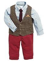 Algopix Similar Product 3 - Abolai Boys 3 Piece Suit with Dot