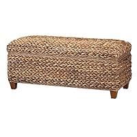 Algopix Similar Product 1 - Benjara Modern Wood and Woven Storage